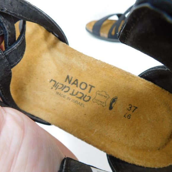 Naot Black Marita Gladiator Sandals 37 - Picture 7 of 14